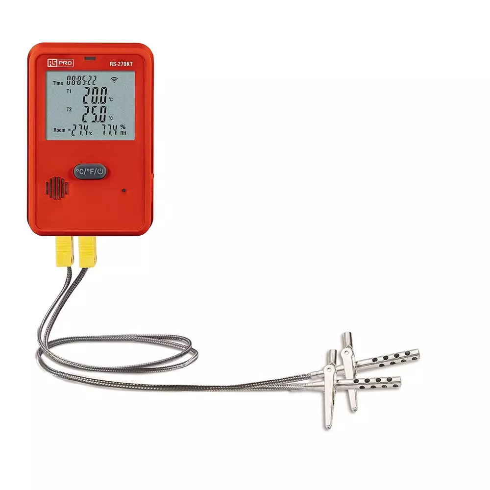 RS PRO Digital Thermometer ±1°C Accuracy 68 mm Battery 1.5V AA 108 mm 35 mm, 2369208