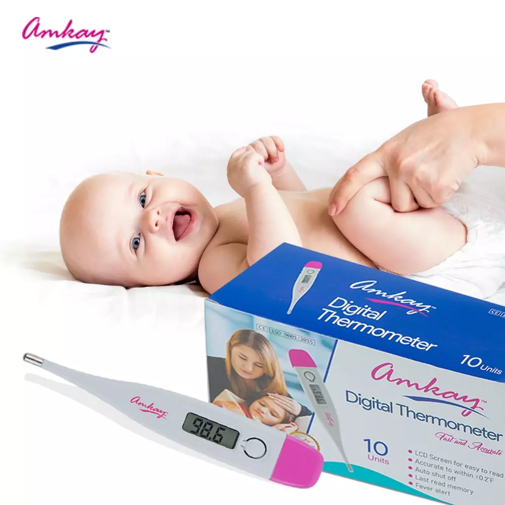 amkay-digital-thermometer-with-digital-lcd-display-auto-shut-off-feature-in-white-and-pink-color-pack-of-50