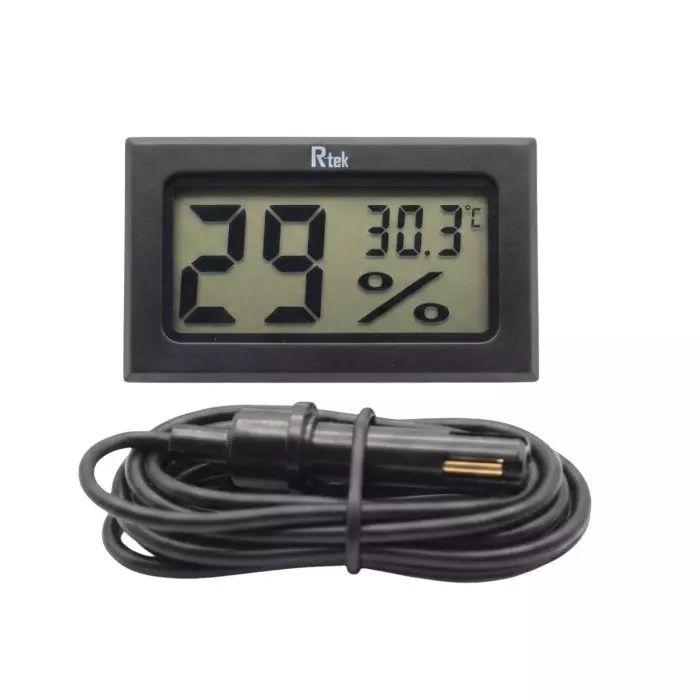 R-Tek Digital Freezer Thermometer -50°C to +110°C (-58°F to 158°F) Temperature Range 0.1°C Resolution, RT-116 Max