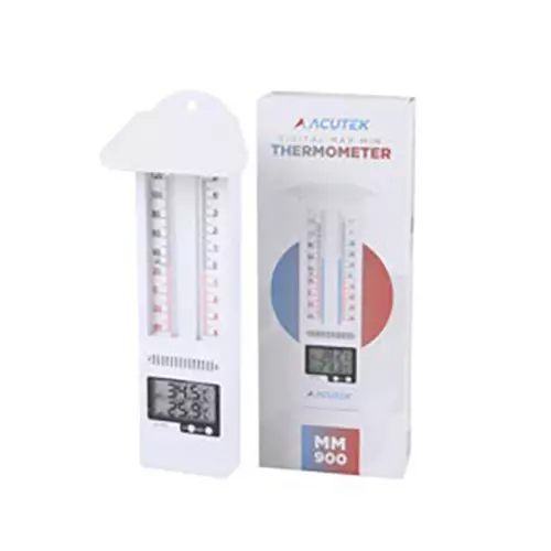 Acutek Digital Maximum Minimum Wall Thermometer -40 to 50°C/-40 to 122°F Range, MM-900