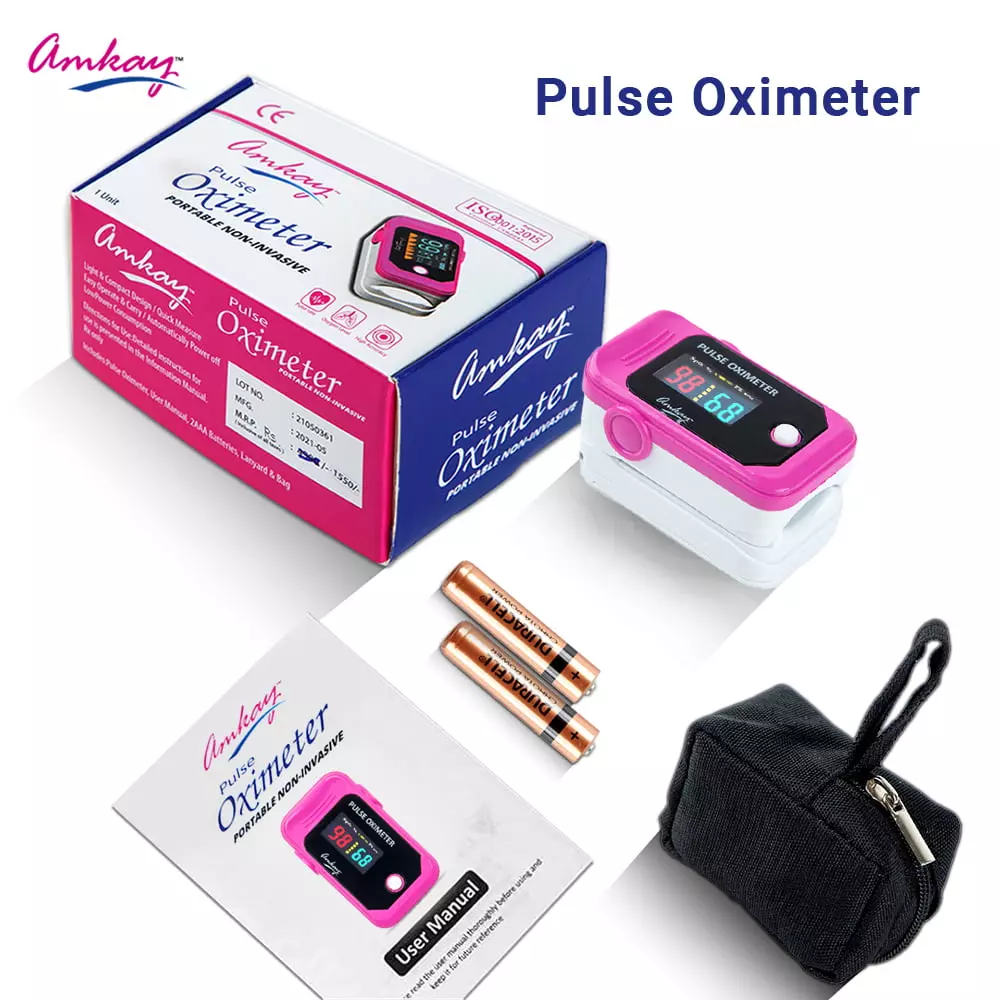 amkay-pulse-oximeter-with-digital-lcd-display-white-pink-black-color-plastic-body-pack-of-30