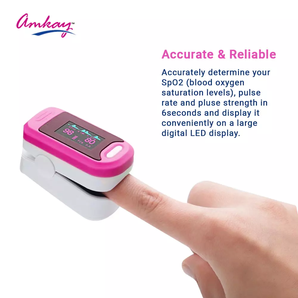amkay-pulse-oximeter-with-digital-lcd-display-white-pink-black-color-plastic-body-pack-of-30