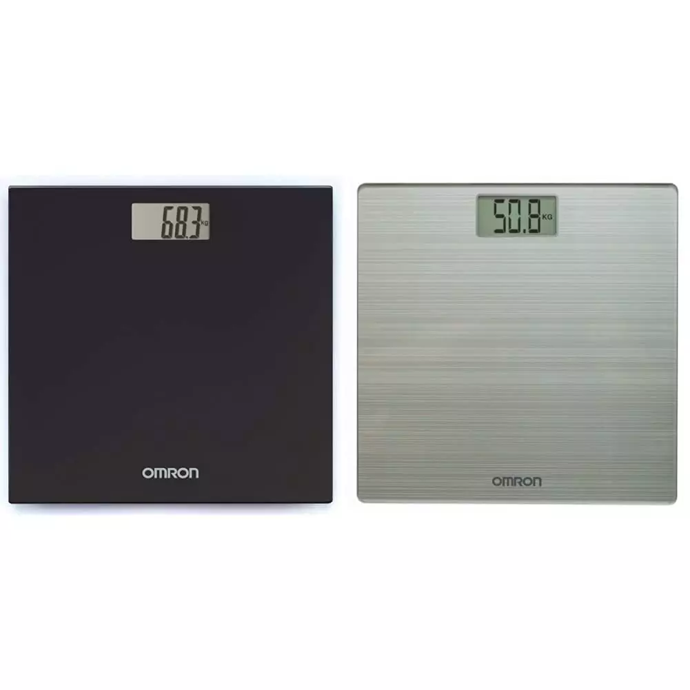 Omron HN-289 Black Digital Weighing Scale & Omron HN-286 Digital Weight Scale