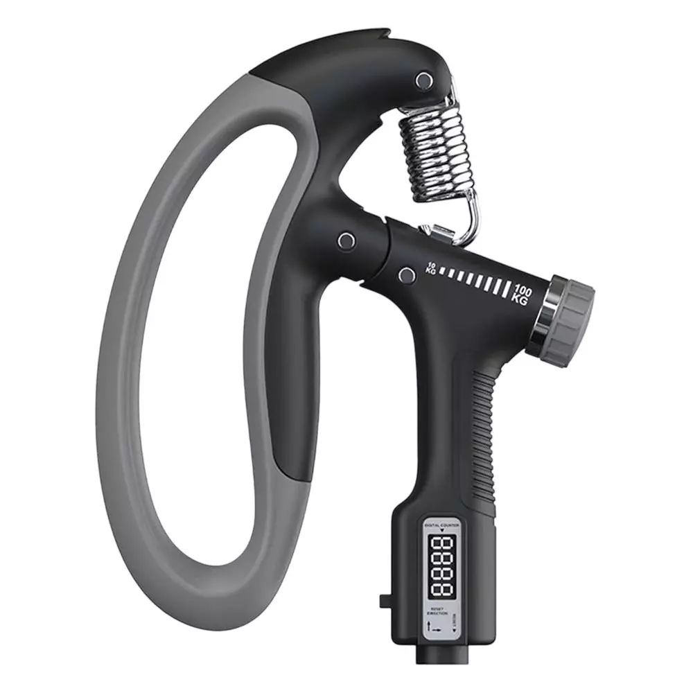 amiciCare Adjustable Hand Grip Strengthener with Counter 10–100 Kg Resistance 4 mm Carbon Steel Spring Forearm & Wrist Exerciser for Men & Women