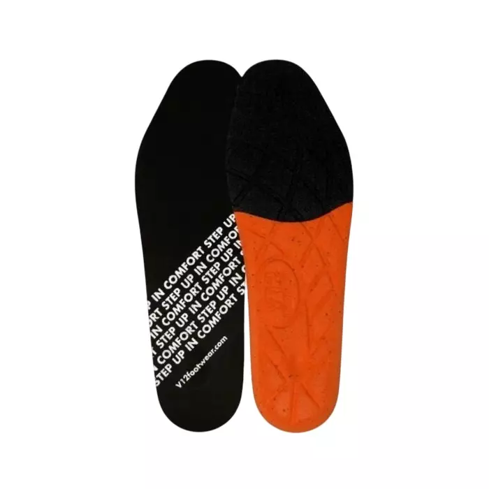 V12 Footwear Black Orange Insole, VS150XL/15
