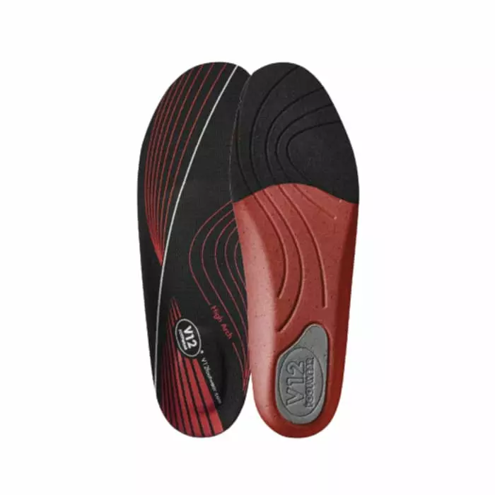 V12 Footwear Black Red Insole Size 11 (UK), VS210/11