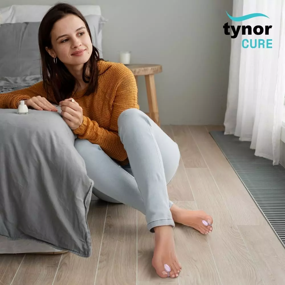 Tynor Toe Separator Silicone White Large Size, TA06053 (Pack 2 Piece)
