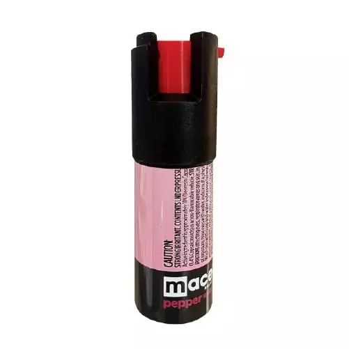 Mace Self Defense Pepper Spray 10 ft (3 m) Range Twist lock Trigger Leakproof Nozzle Pink, NI2190
