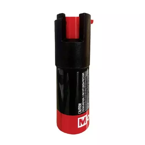 Mace Self Defense Pepper Spray 10 ft (3 m) Range Twist lock Trigger Leakproof Nozzle Black, NI2188