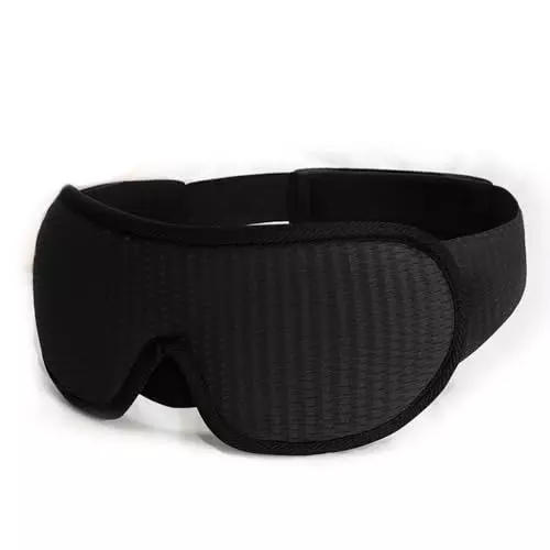 amiciCare 3D Eye Sleeping Mask Black for Superior Comfort
