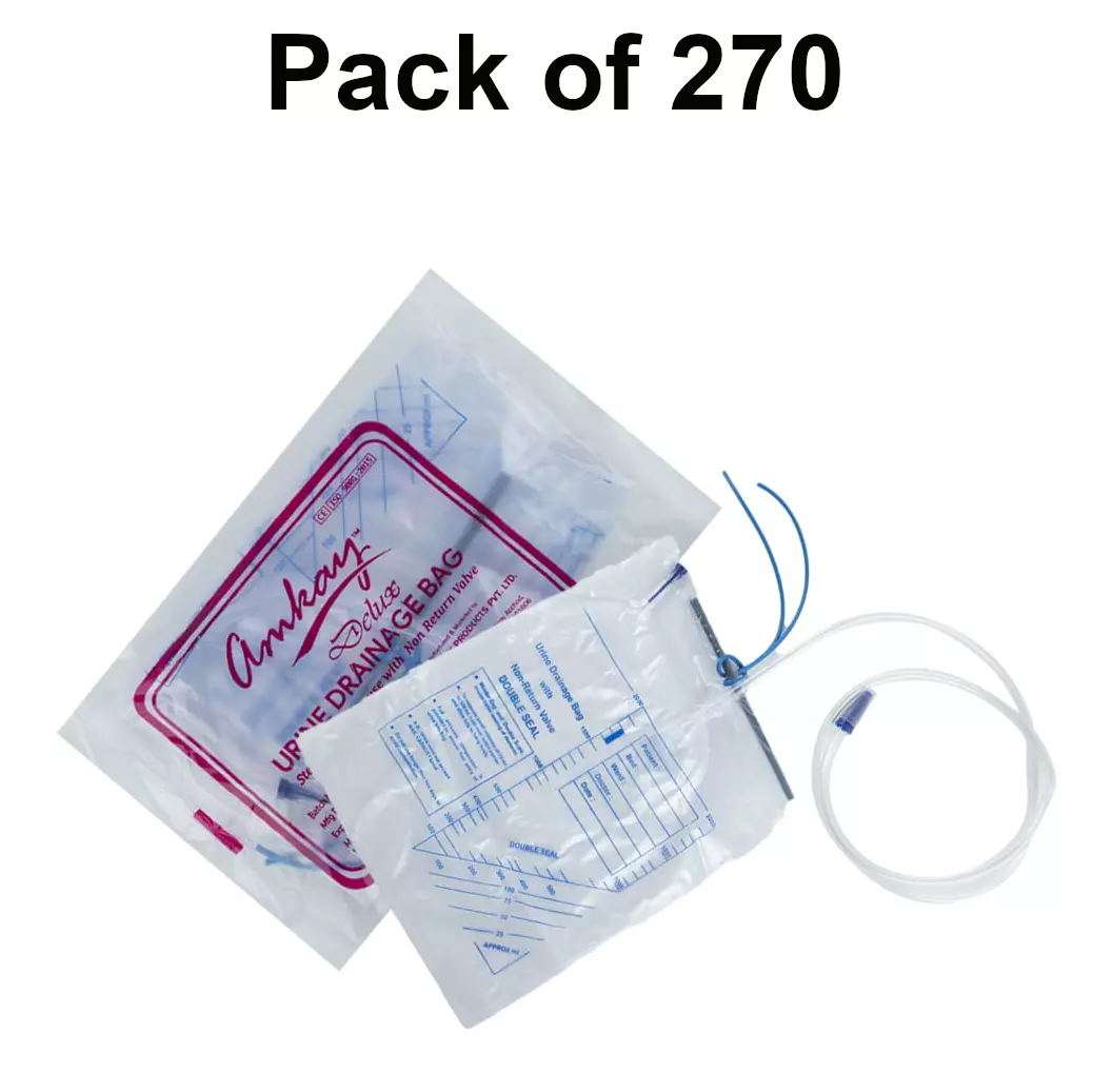 amkay-2-l-capacity-urine-bag-made-of-pvc-sheet-clear-color-for-hospitals-clinics-pack-of-270