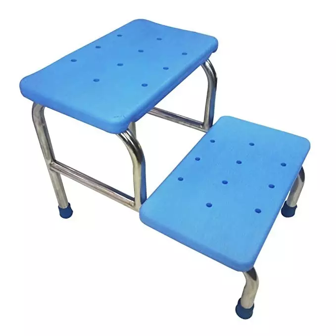 DESCO Double Step ABS Plastic Top Mild Steel Footstep FSAB 205