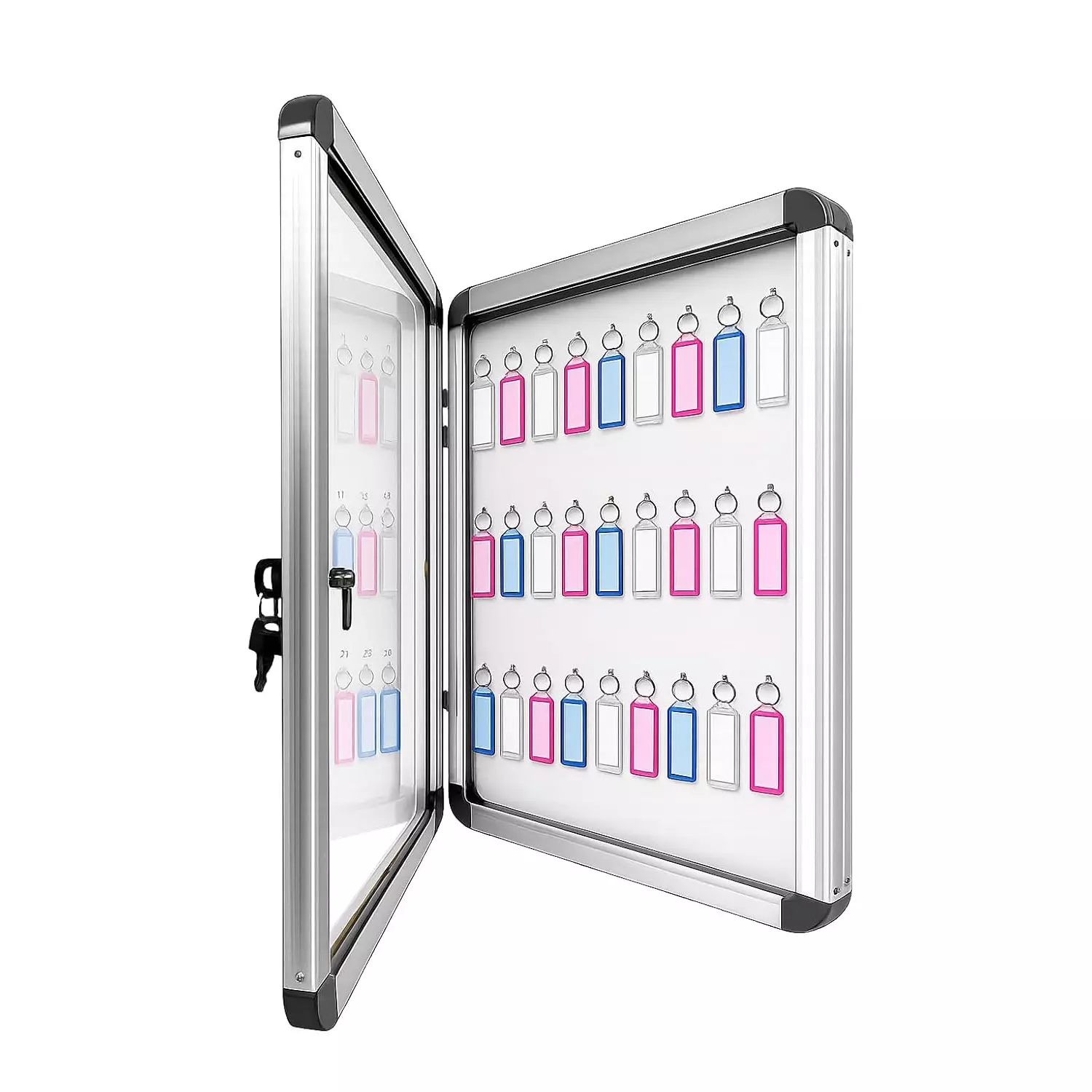 telly-essentials-wall-mounted-lockable-key-cabinet-30-key-hook-capacity-tsspl-wmkc-30