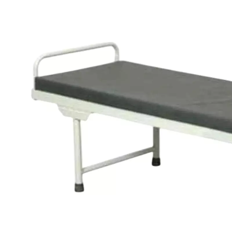 11-enterprises-attendant-bed-with-mattress-mild-steel-frame-black-silver-epoxy-powder-coated-for-hospitals-clinics-11e-515