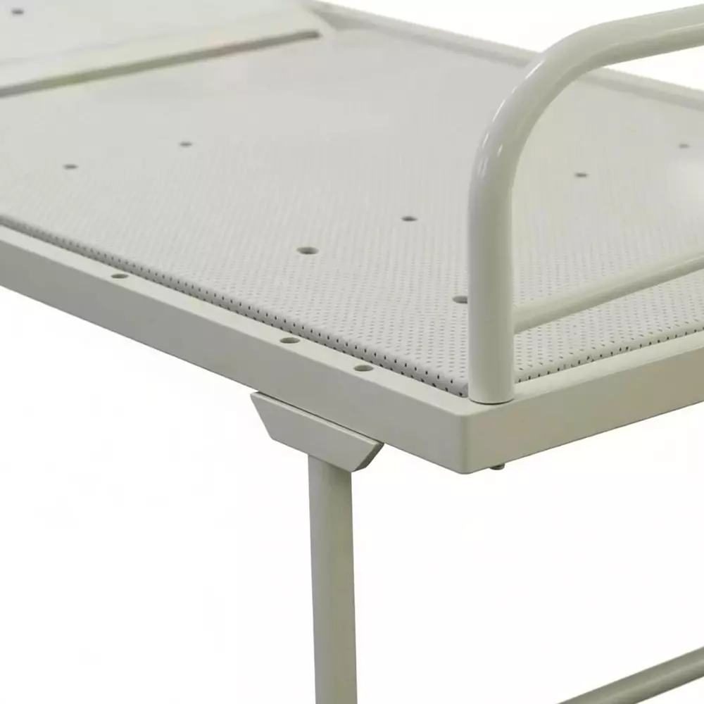 janak-by-mf-lite-semi-fowler-bed-iron-body-white-color-without-side-railings-mattress