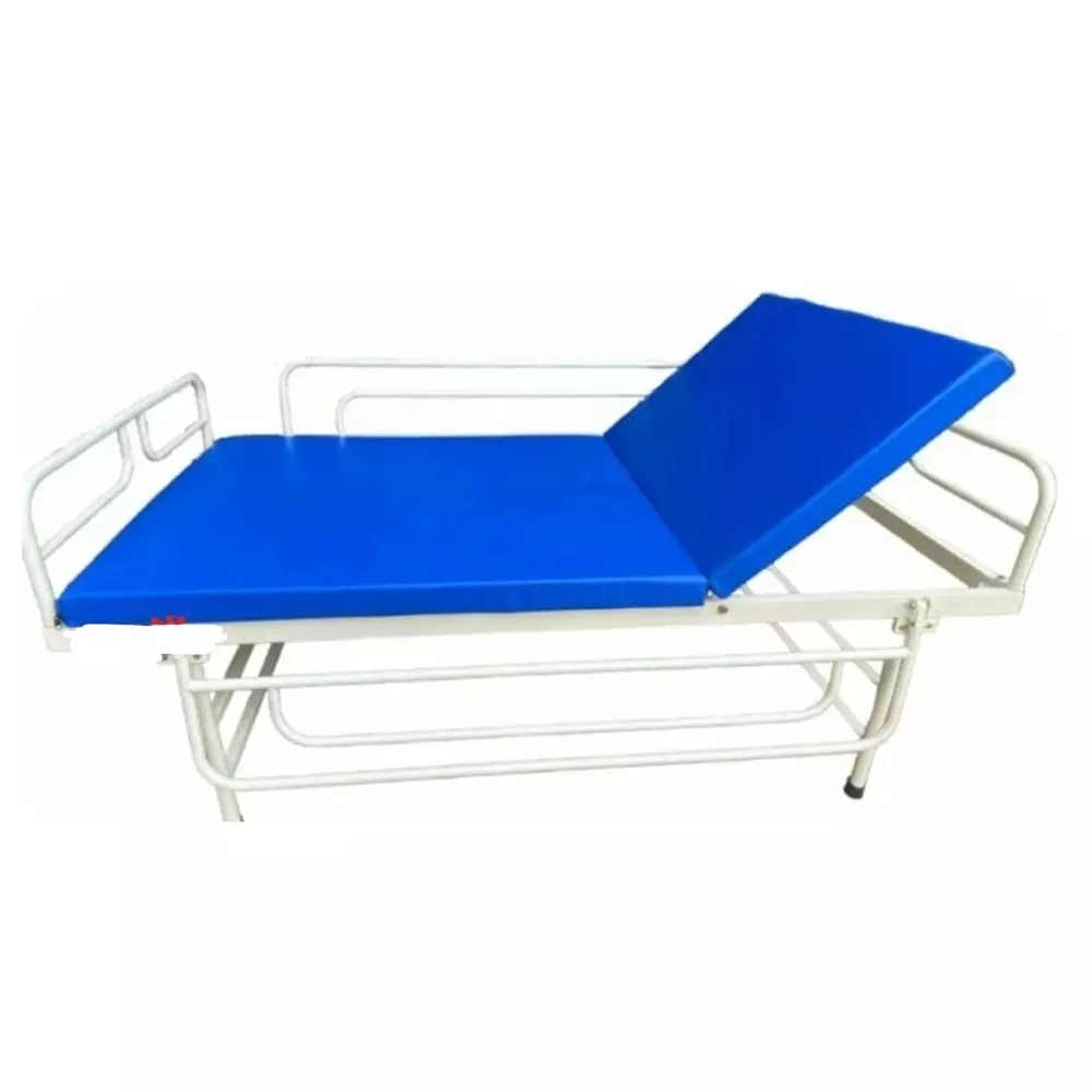 janak-by-mf-semi-fowler-bed-iron-body-white-blue-color-with-side-railings-and-mattress