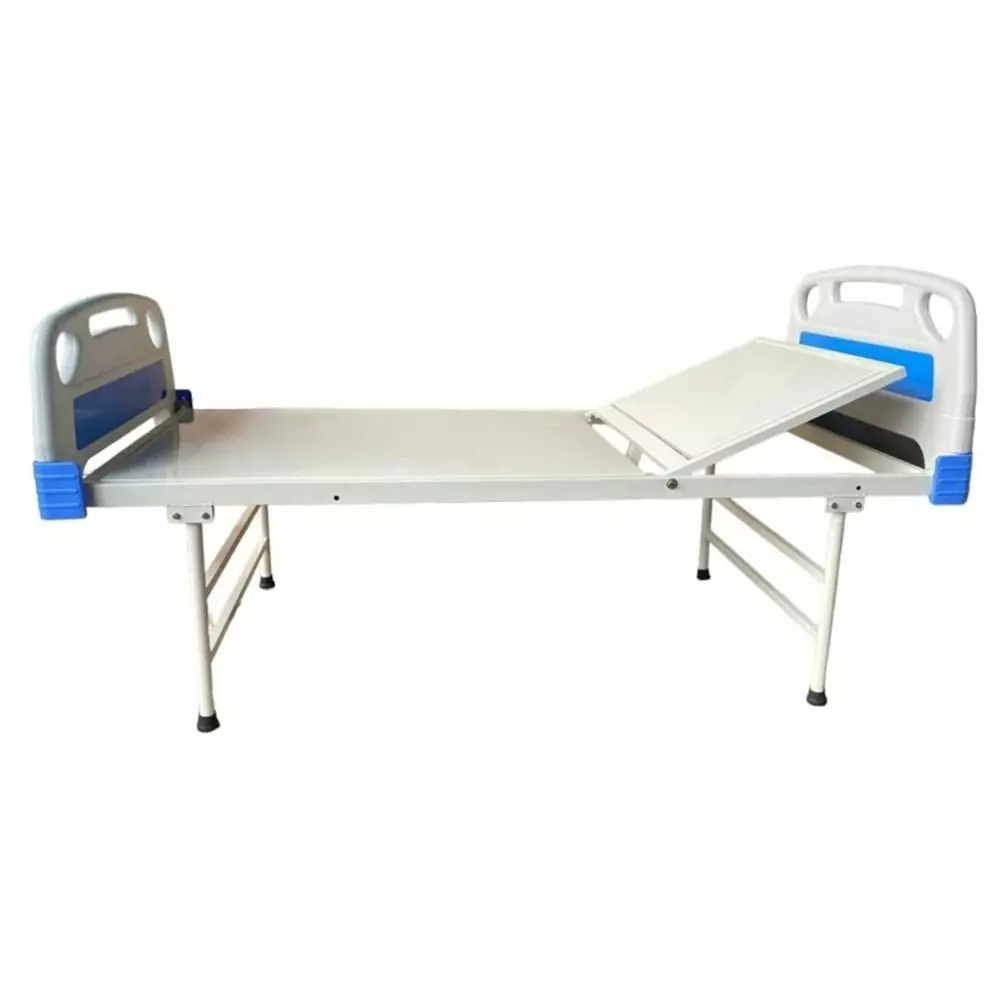 janak-by-mf-semi-fowler-bed-iron-body-white-blue-color-with-abs-panels-and-mattress