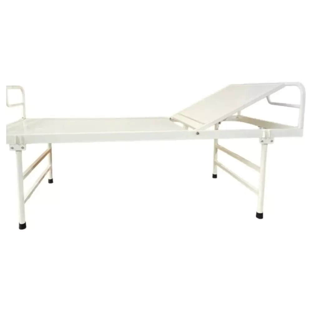 janak-by-mf-semi-fowler-bed-iron-body-white-blue-color-with-side-railings-and-1-inch-254-mm-thick-mattress