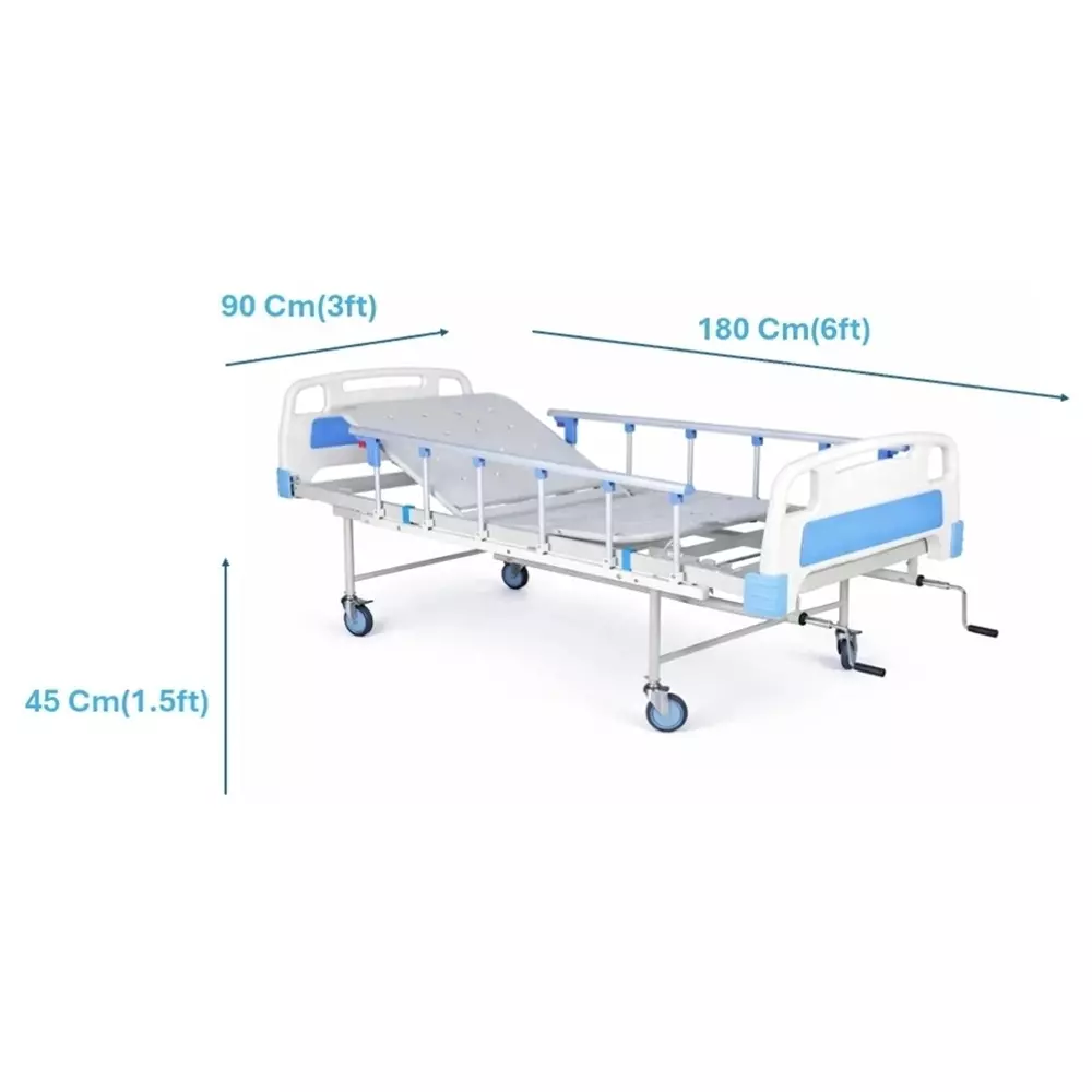 elite-med-full-fowler-manual-hospital-bed-with-elevation-stainless-steel-material-without-mattress-size--90x45x180-cm