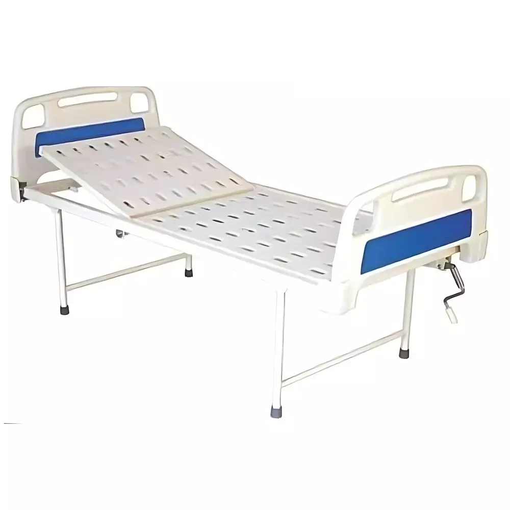 MAHABIR FURNITURE Semi Fowler Bed With ABS Panels, Without Mattress Iron Body and 200 Kg Weight Capacity for Hospitals & Clinics