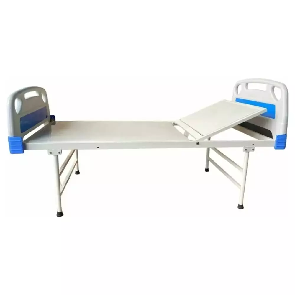 janak-by-mf-semi-fowler-bed-iron-body-white-blue-color-with-abs-panels-side-railings-and-mattress