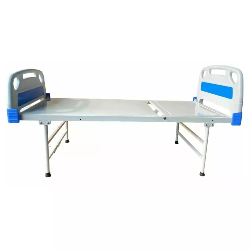 janak-by-mf-semi-fowler-bed-iron-body-white-blue-color-with-abs-panels-side-railings-and-mattress