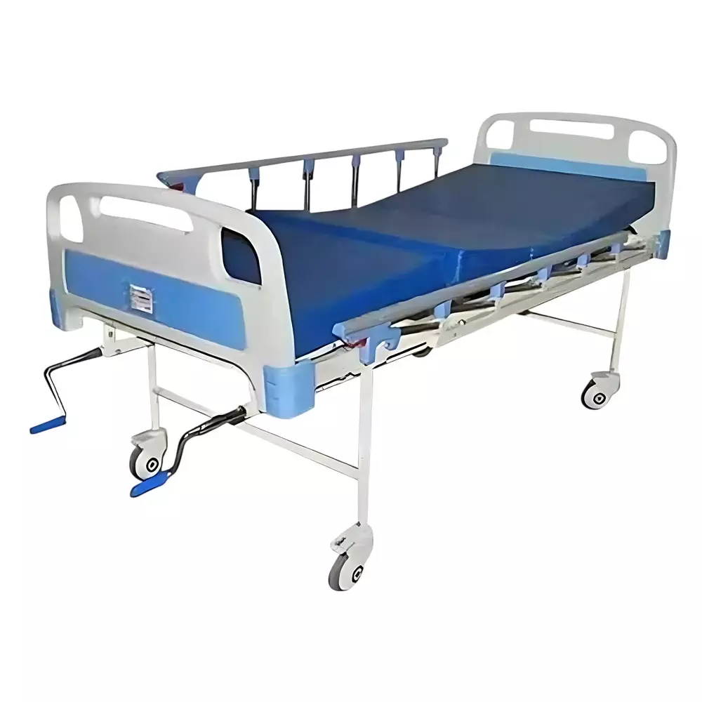 ABCO Full Fowler Hospital Bed with Mattress and Mild Steel Frame for Clinics & Hospitals, WH-609 B