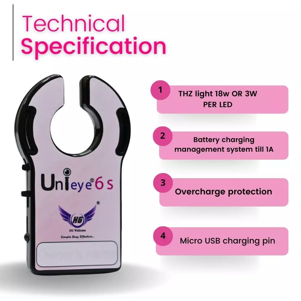 HG Wellness Unieye 6S Vein Finder Battery Powered