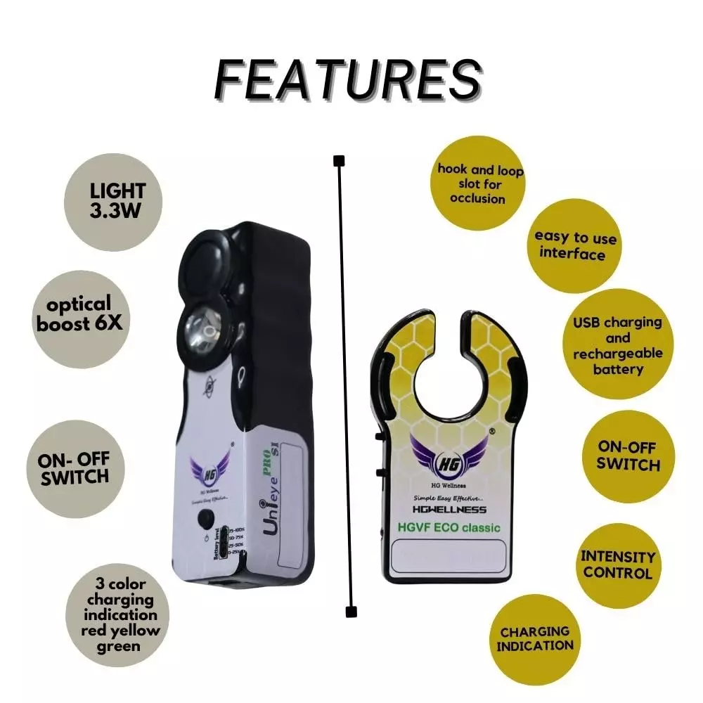 HG Wellness Vein Finder Combo HGVF Eco Classic and Unieye Pro S1 Yellow for Pediatric Phlebotomy Device with Advanced Vein Detection