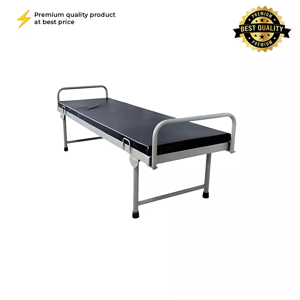 abco-attendant-bed-with-mattress-mild-steel-frame-and-180x60x46-cm-size-for-clinics-hospitals-wh-515