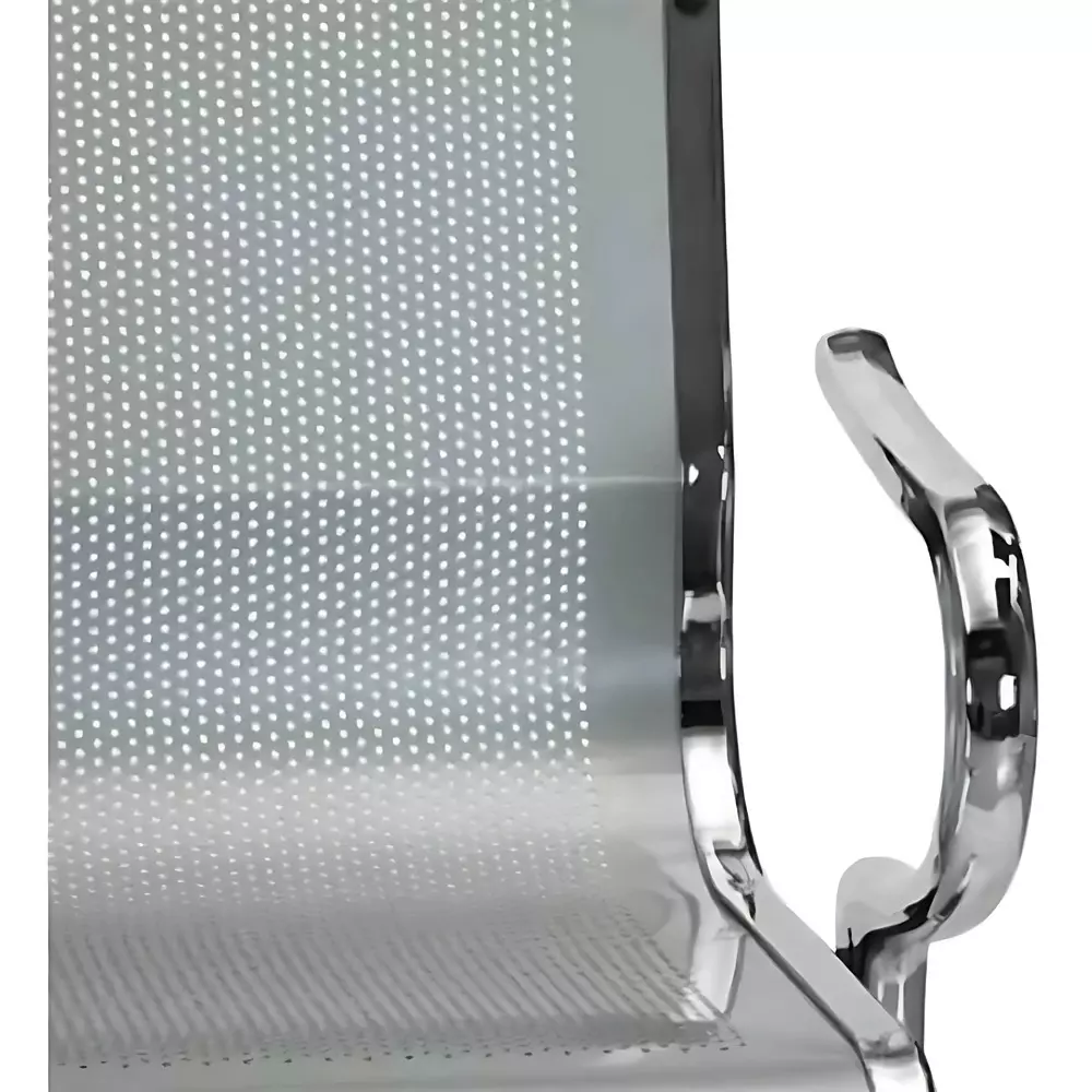 abco-3-seater-chair-silver-color-steel-body-and-chrome-polished-finish-for-clinics-hospitals-11046