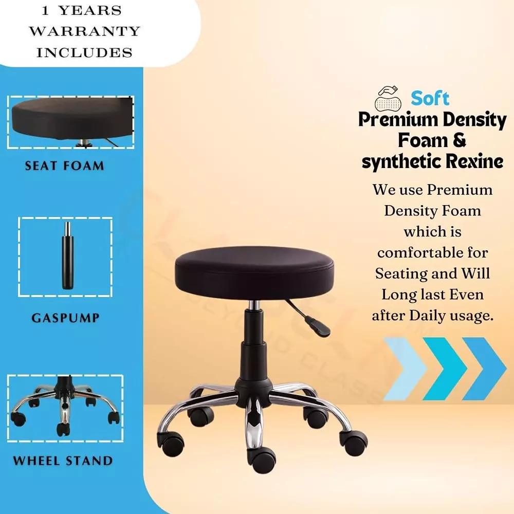 classela-round-stand-360-rolling-compact-chair-black