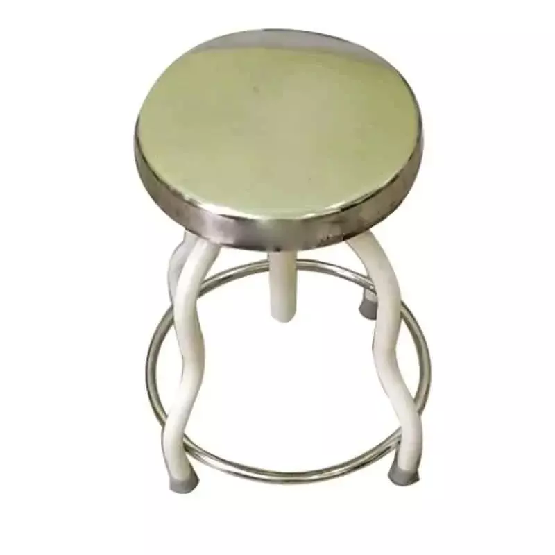 st-revolving-patient-stool-4-legs-stainless-steel-top-2-25-ft-adjustable-height-silver-st017