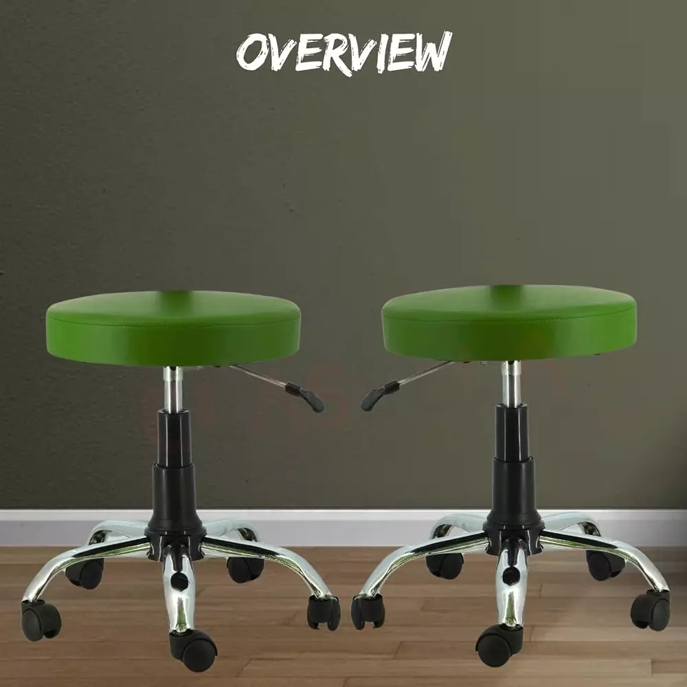 classela-round-stand-360-rolling-compact-chair-parrot-green