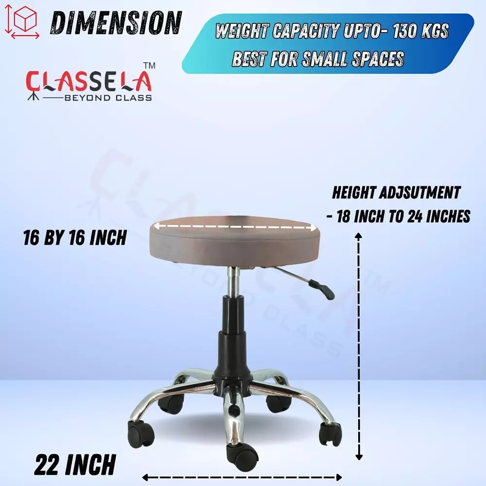 classela-round-stand-360-rolling-compact-chair-grey