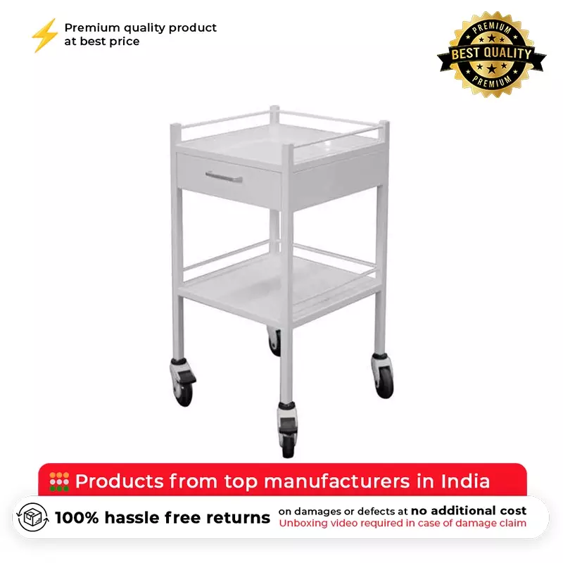 surgihub-metal-instrument-trolley-powder-coated-finish-and-white-color-for-clinics-and-hospitals-11060
