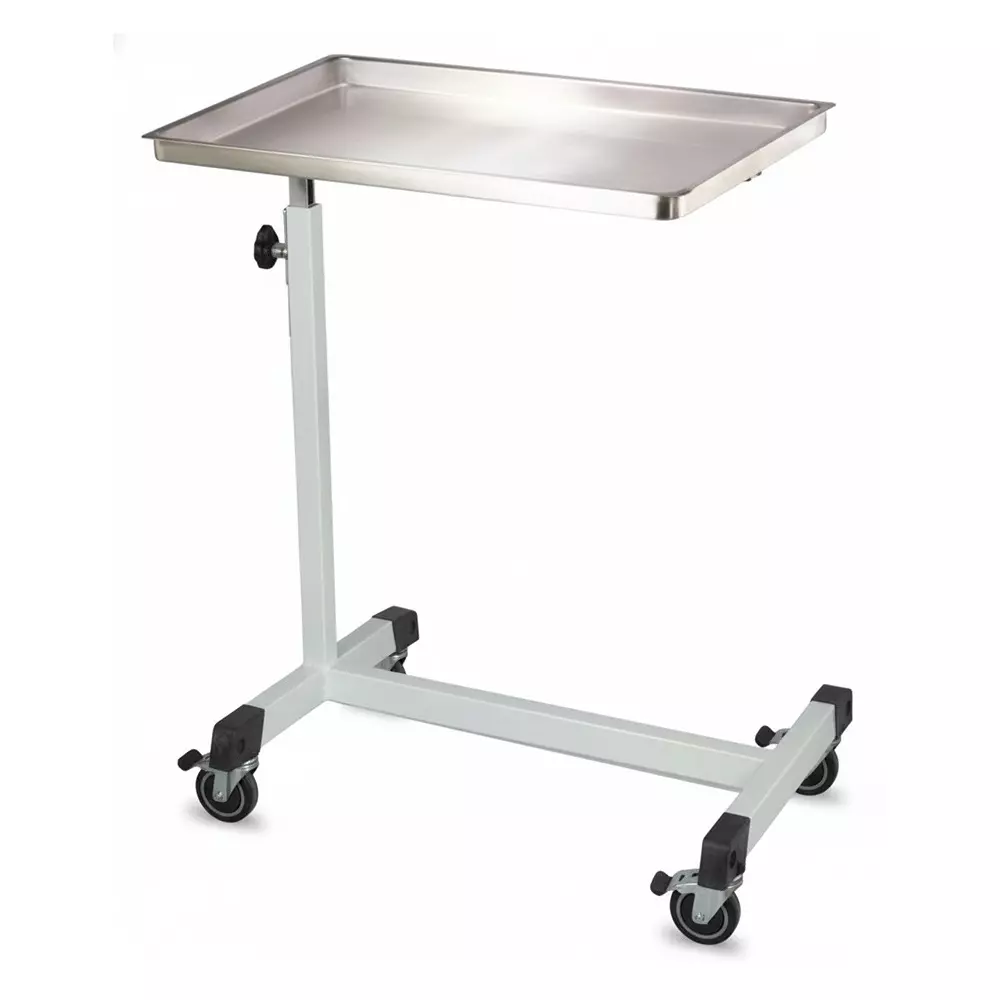 MAHABIR FURNITURE Mayo Instrument Trolley Iron Body and 25 Kg Weight Capacity for Hospitals & Clinics