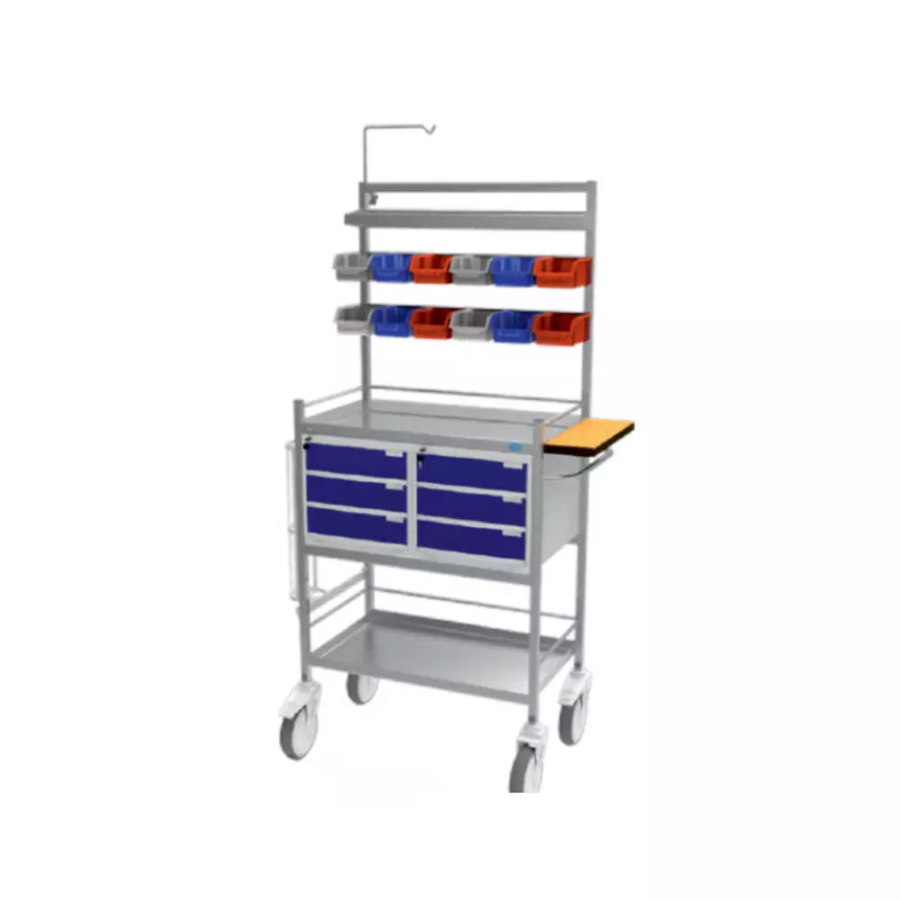 LCS Crash Cart With Writing Board 960 x 500 x 1545 mm, LCS CC 23