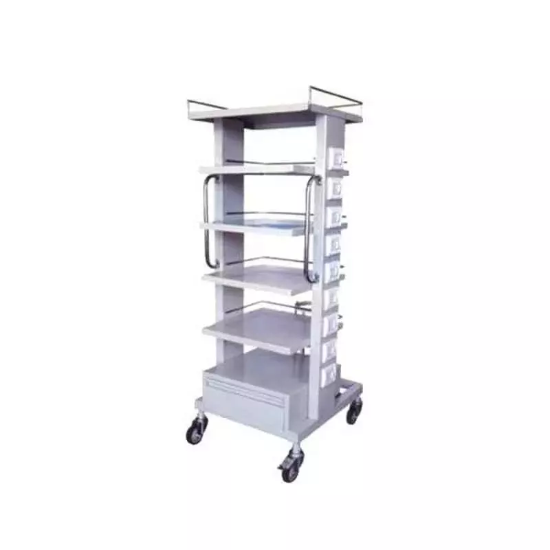 Wellton Healthcare Monitor Trolley Stainless Steel 31x24x55 inch, WH-566