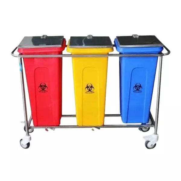 Meditech Medical Waste Bin Trolley 4 Wheel 20 L Symmetry With Outer Bucket LDPE, MHC/WA-096
