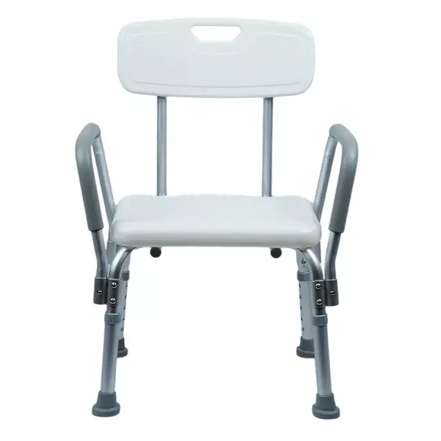 AGEasy Antara by MAX Group Safesit Shower Chair Aluminum Frame Material Foam Padded Armrests 100 Kg Weight Capacity White, AESC100101