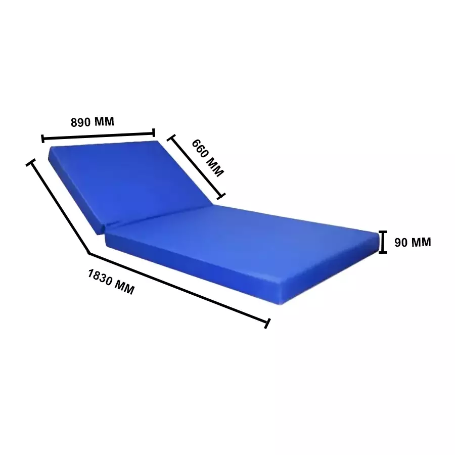 JE HOSPI 2 Fold Foam Mattress for Semi Fowler Hospital Bed, JHE-M-05