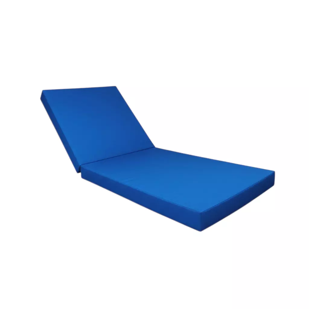 Mediwere Semi Fowler Mattress Blue Color High Density Foam with 76 mm Thickness for Hospitals and Clinics