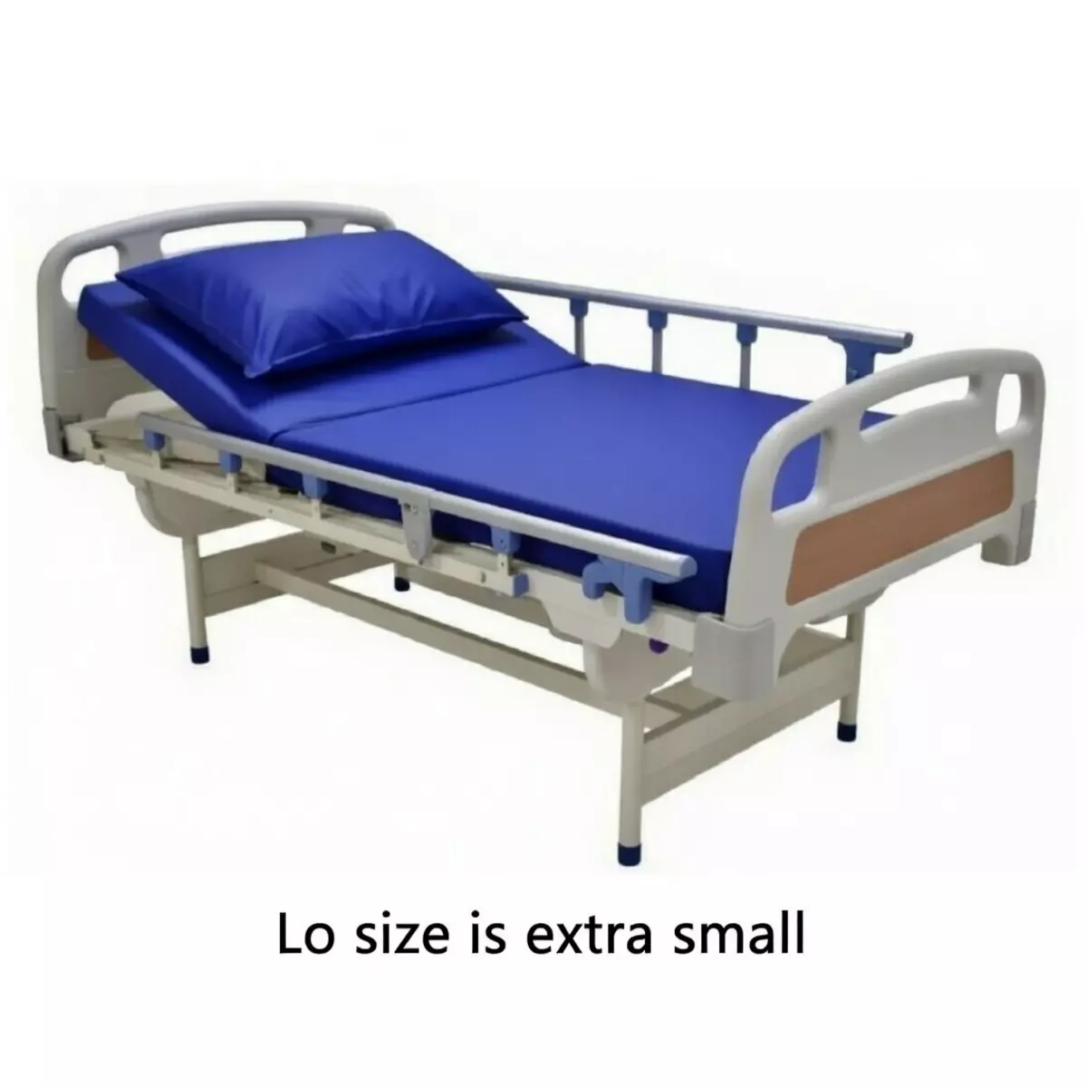 mediwere-semi-fowler-mattress-with-pillow-blue-color-high-density-foam-with-101-mm-thickness-for-hospitals-and-clinics