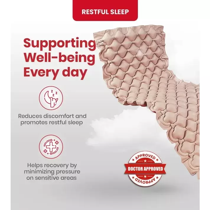 AGEasy Antara by MAX Group Air Mattress Advanced 160 Air Cells Waterproof PVC Brown, AEAM100101