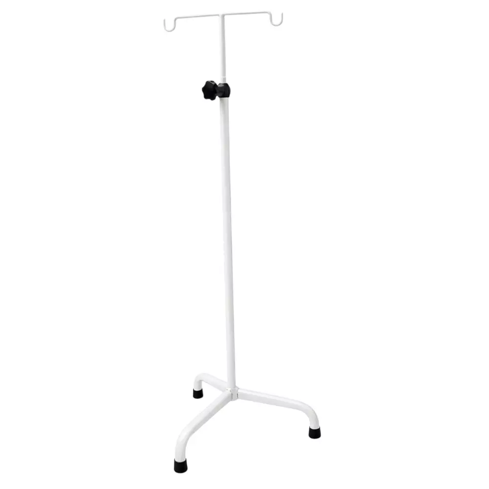 ELITE MED Stainless Steel IV Drip Stand Heavy Duty Adjustable without Wheel & 10 - 45 cm Adjustable Height