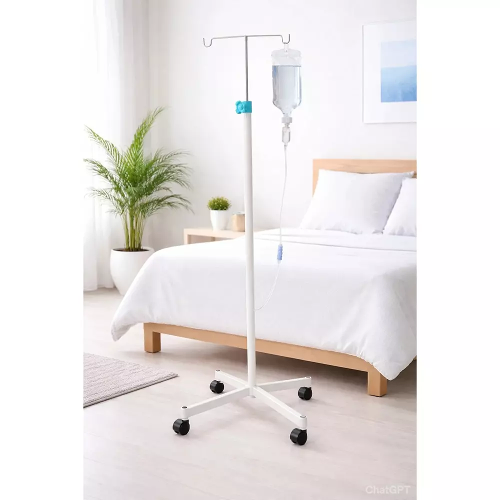 elite-med-stainless-steel-iv-drip-stand-heavy-duty-adjustable-with-4-wheels