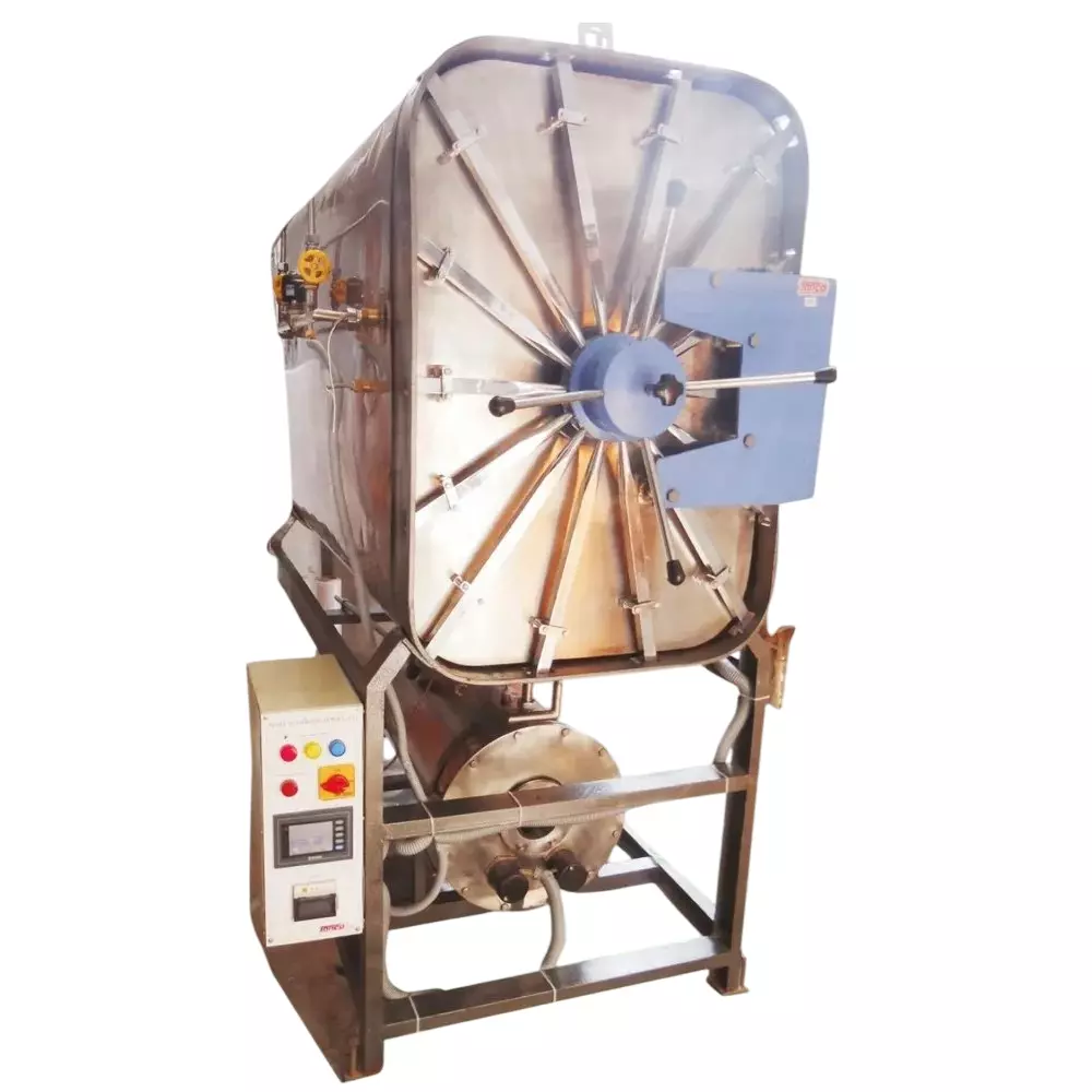 VESCA VSLI-103 (B) High Pressure Rectangular Horizontal Sterilizer Mild Steel Trolly 430 L Dry Sterilization Type, (iv)