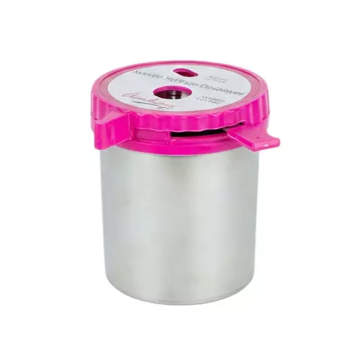 Amkay Manual Needle & Syringe Destroyer Metal Body Silver & Pink Color with Stainless Steel Alloy Blade, AMK-NSD-908 (Pack of 45)