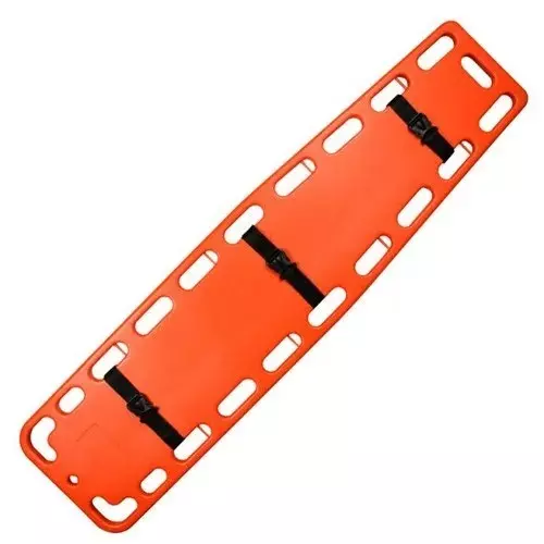 RESQ Spine Board Stretcher Plastic Orange 182x44x4 cm Plate Mount for Hospitals